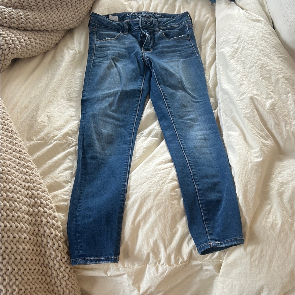 American Eagle Outfitters Dark Blue Skinny Jeans